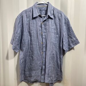 Tommy Bahama Button Down Men's Blue Casual Shirt